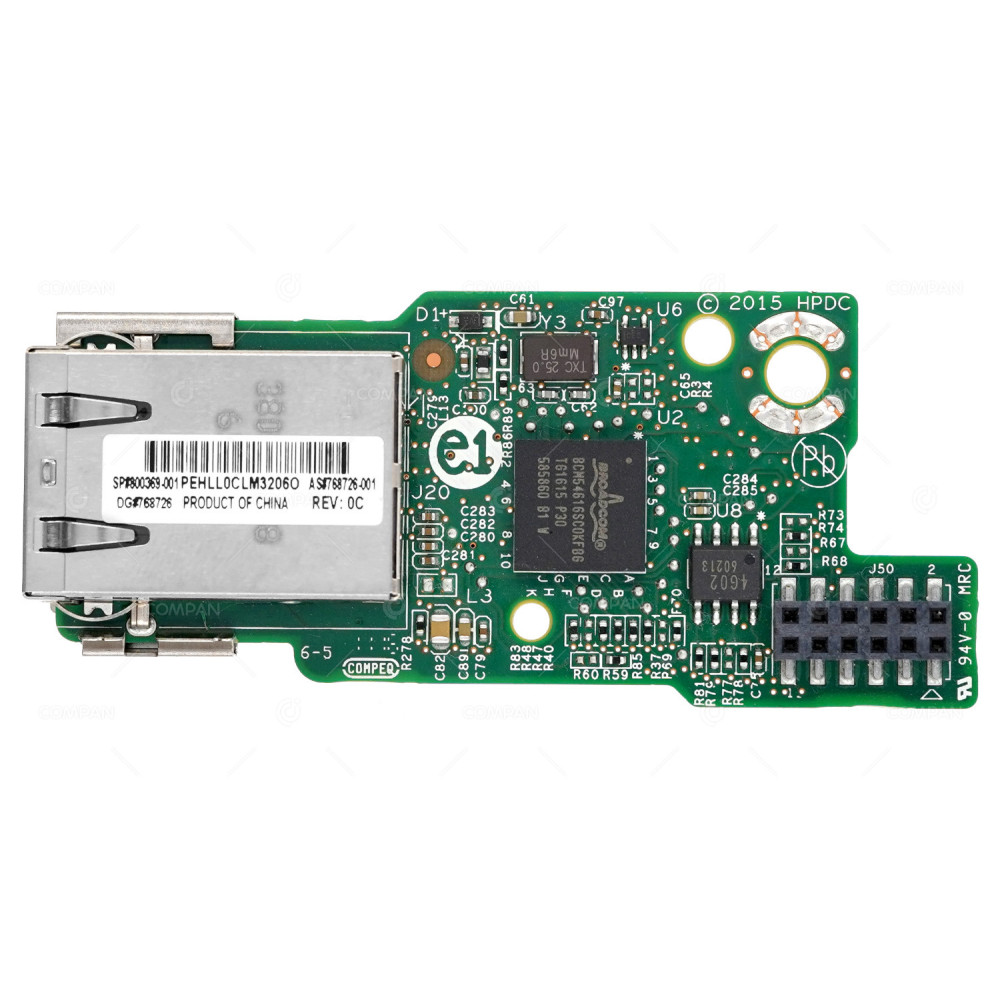 800369-001 HP ILO BOARD SINGLE PORT RJ45 FOR XL170R XL190R G9 APOLLO 2000